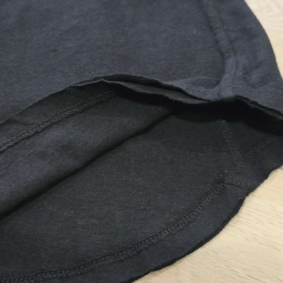 Women's Black Lace Yoke Long Sleeve Embroided Top - Picture 12 of 12